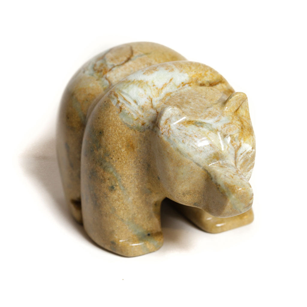 Seneca Soapstone Bear Carving by Gah'gweni'yoh