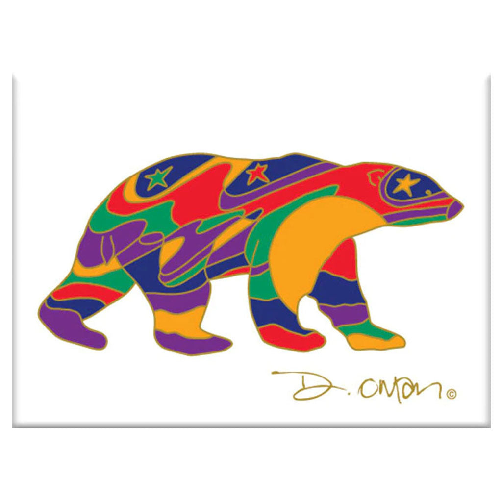 'Alpha Bear' Magnet by Dawn Oman