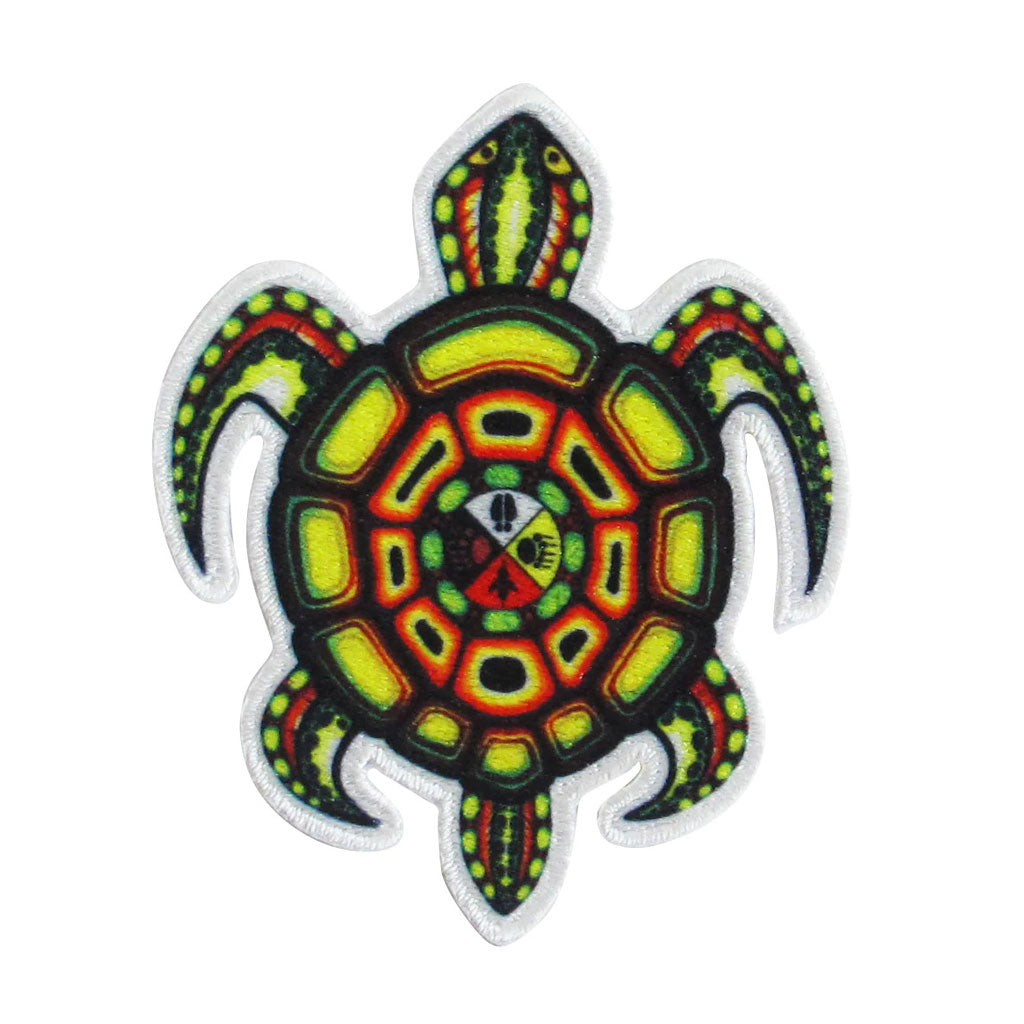 'Medicine Turtle' Iron-On Patch by James Jacko