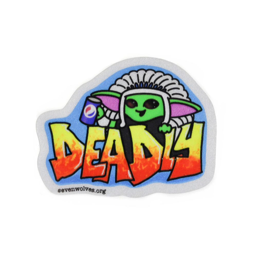 'Deadly' Indoor/Outdoor Decal by Seven Wolves - 2.75 Inch