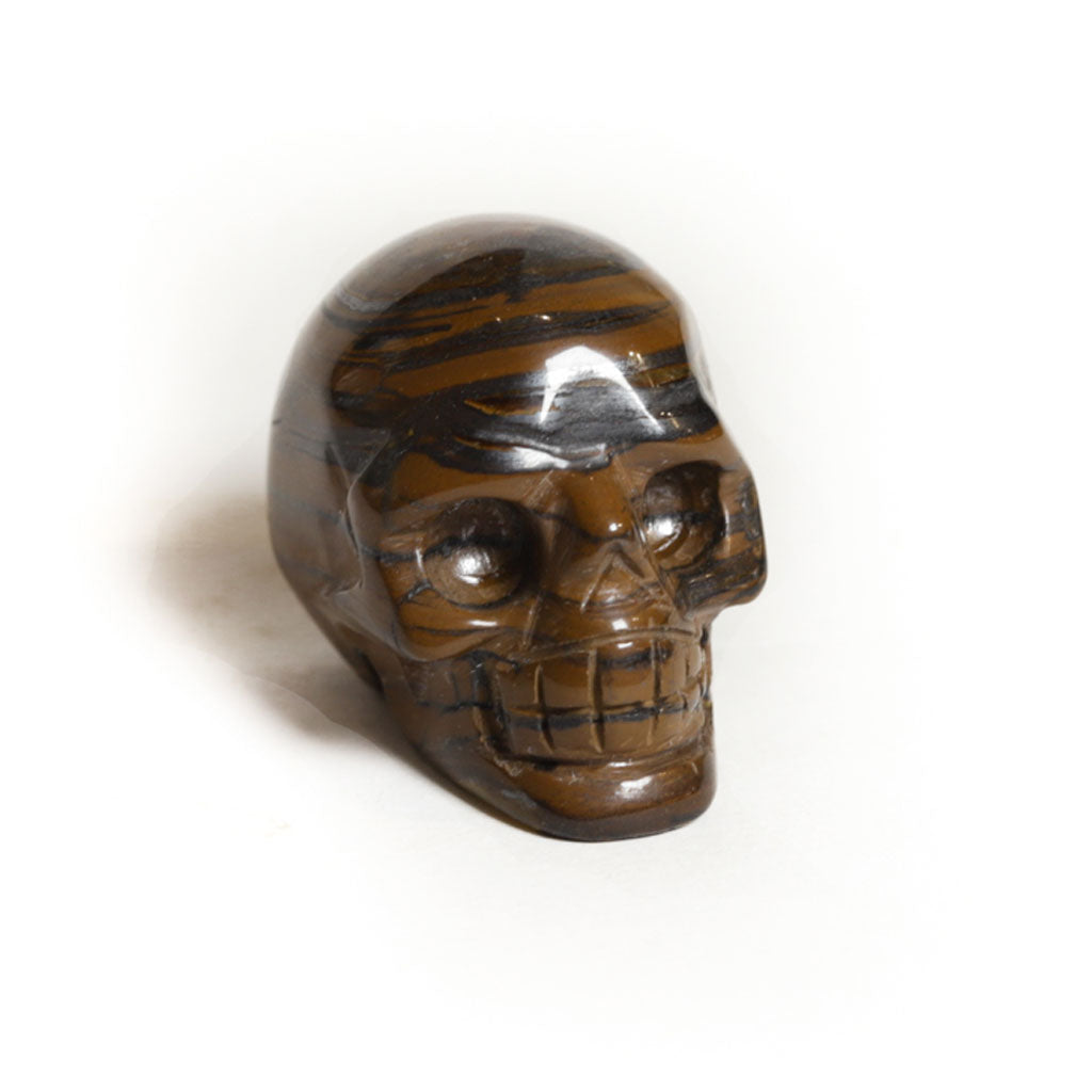 Tigereye Stone Skull