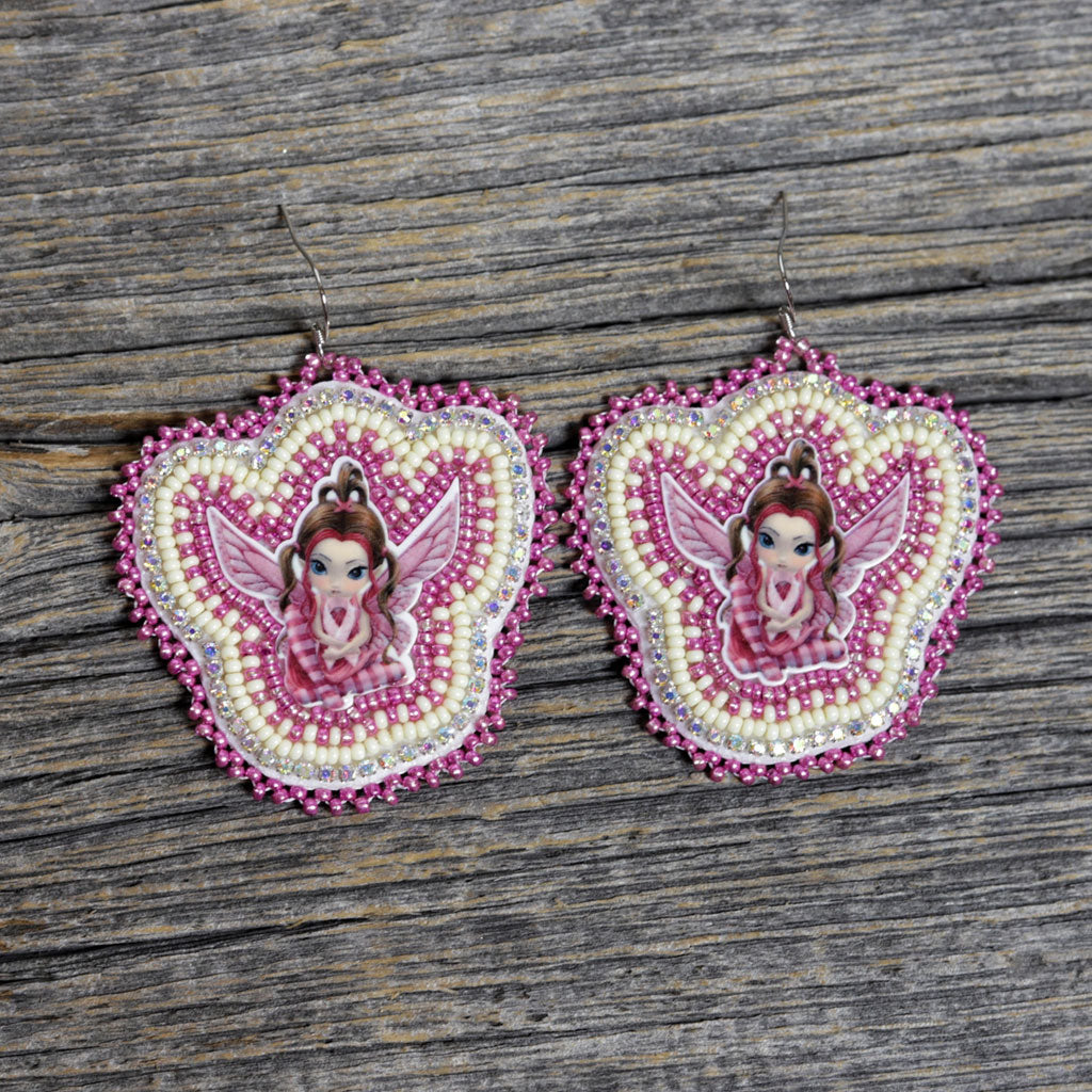 Beaded 'Fairy' Earrings by Mikey Shorting