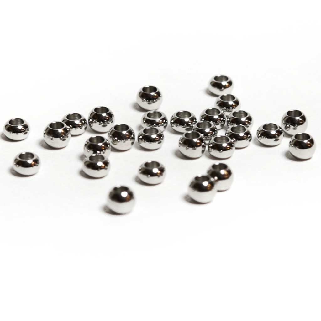 Stainless Steel Round Spacer Beads - 5mm