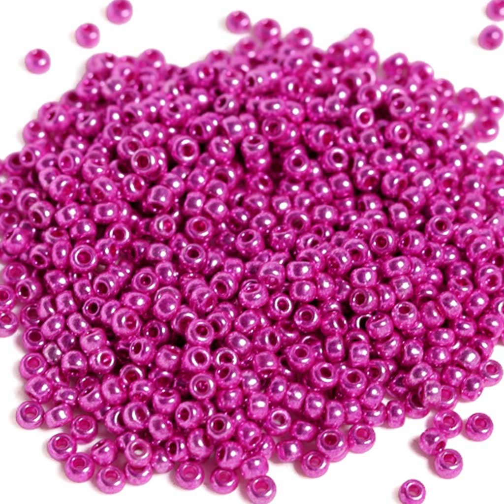 Metallic Pink - Size 8/0 Seedbeads