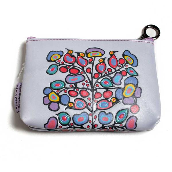 'Woodland Floral' Coin Purse by Norval Morrisseau