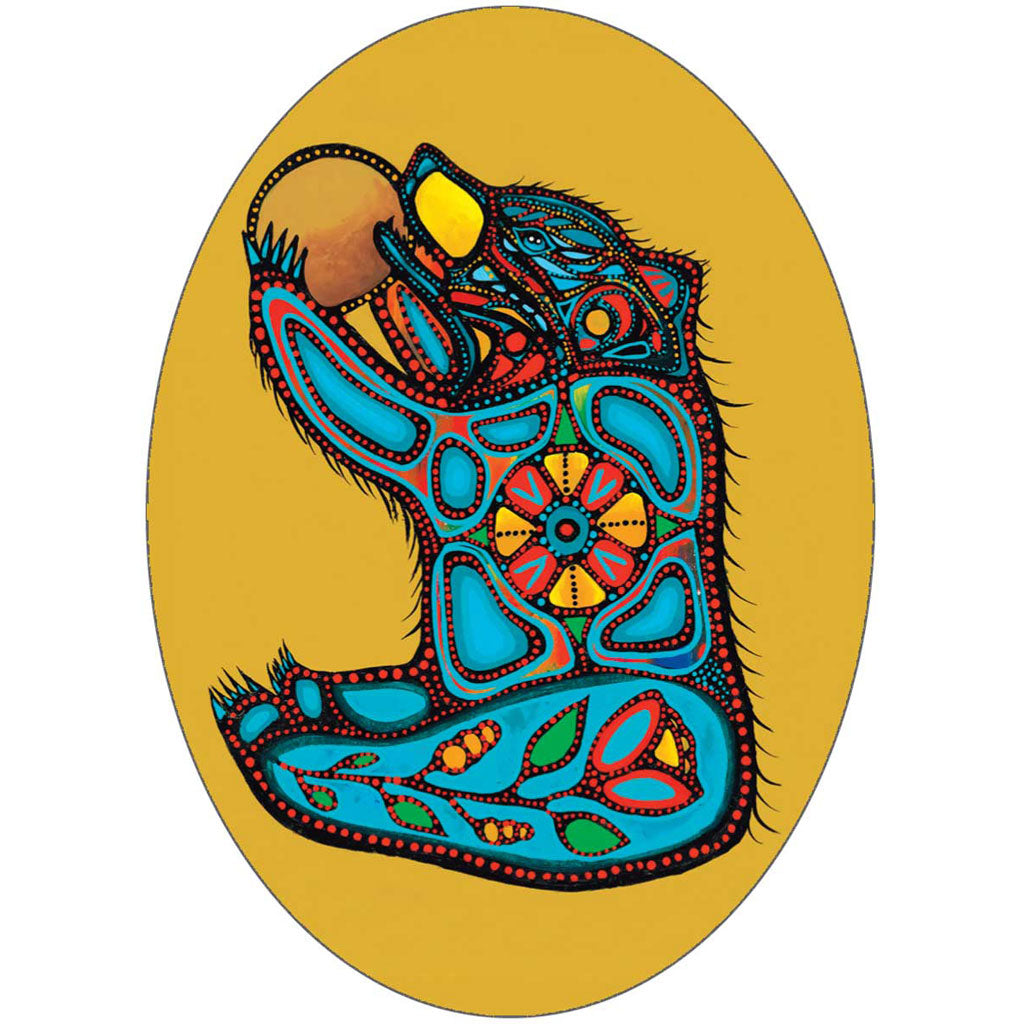 'Makoons Baby Bear' Sticker by Jackie Traverse