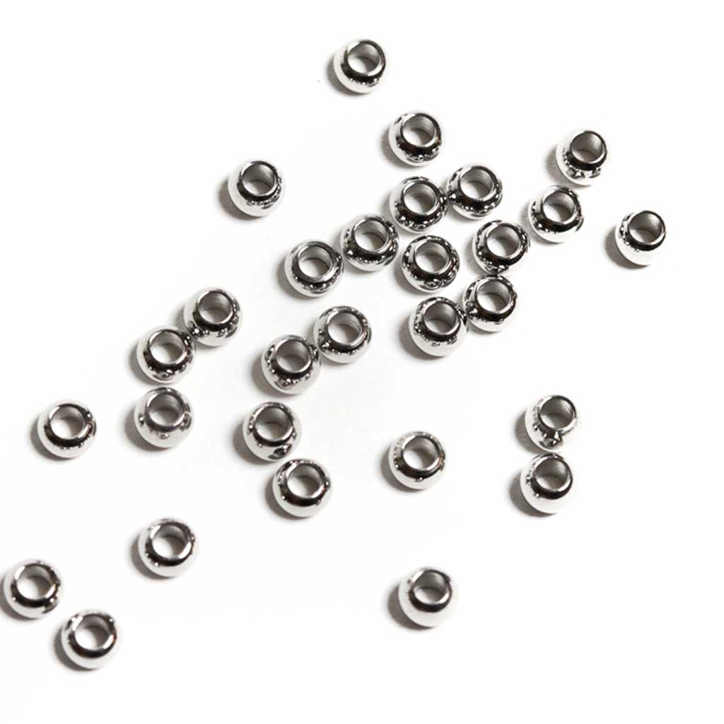 Stainless Steel Donut Spacer Beads - 6x3mm