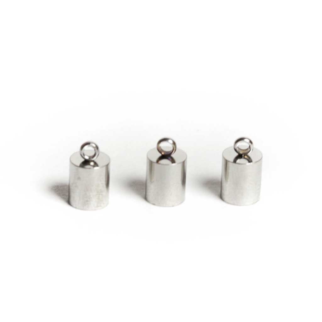 Stainless Steel End Caps - 10x5.5mm