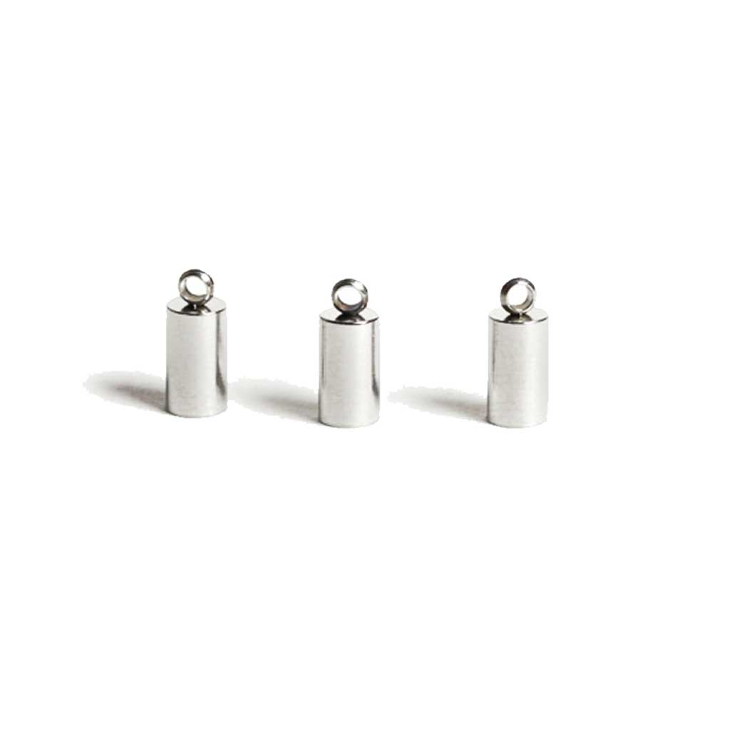 Stainless Steel End Caps - 8x4.5mm
