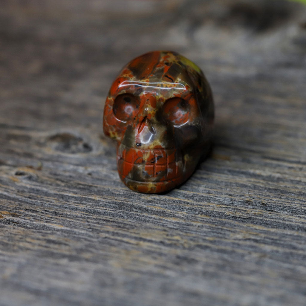 Jasper Stone Skull