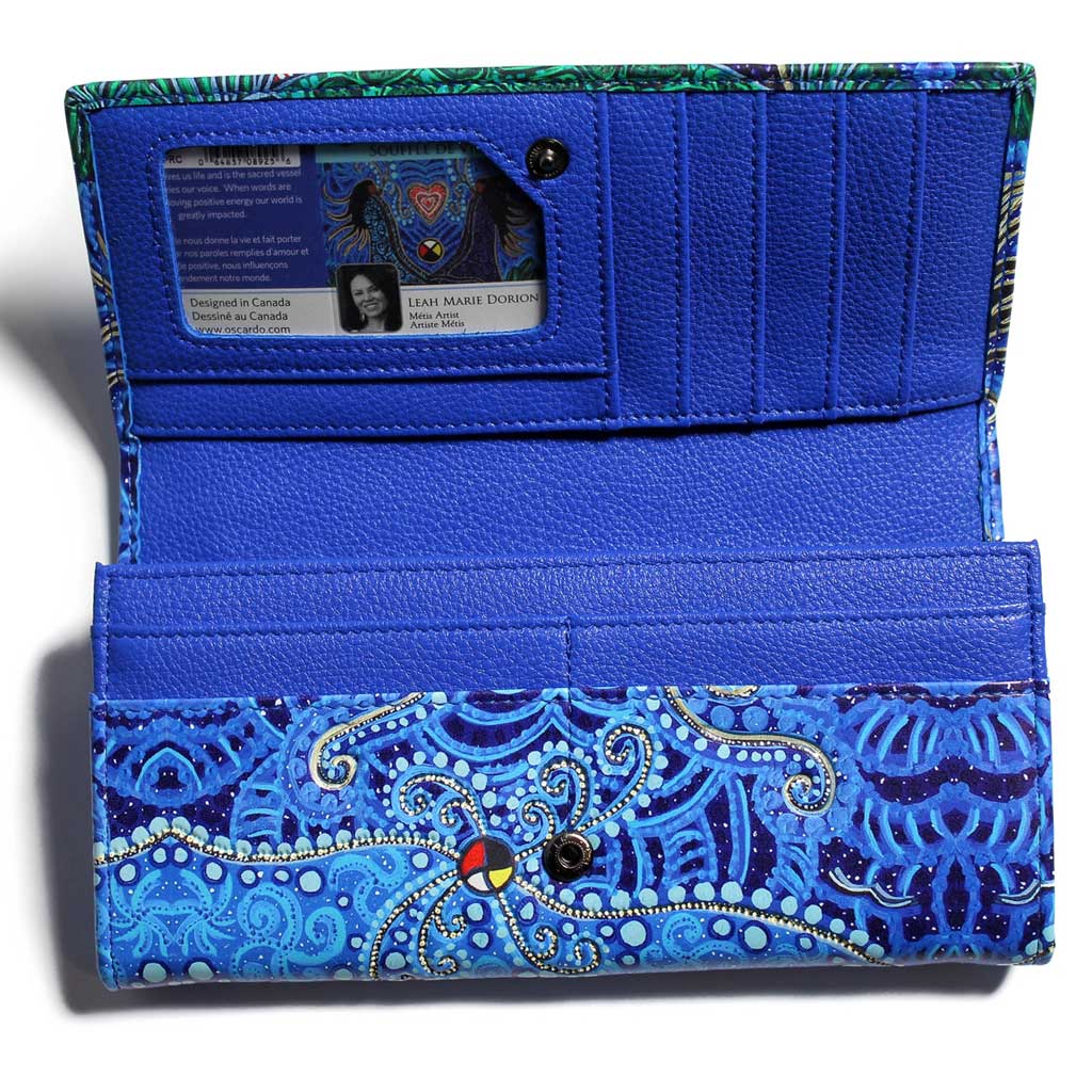 'Breath of Life' Wallet by Leah Dorion