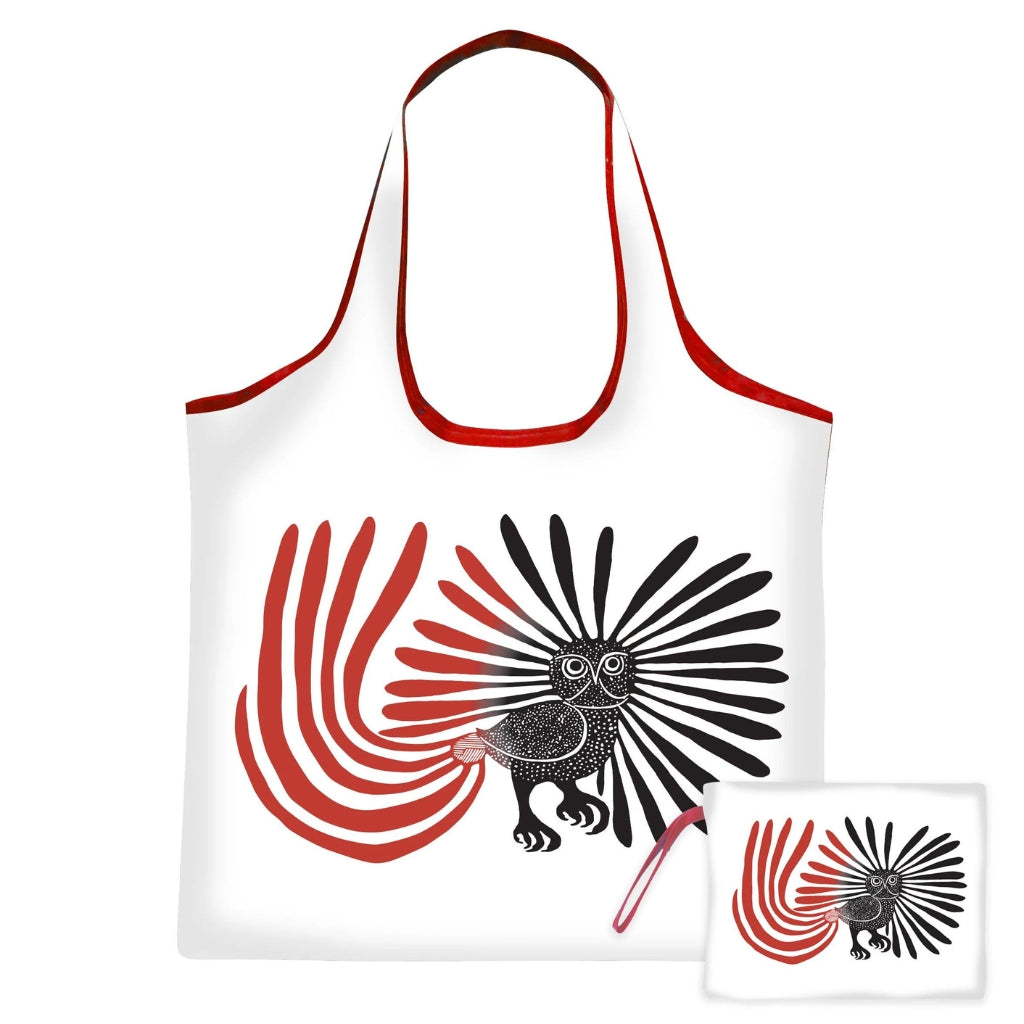 &#39;Enchanted Owl&#39; Eco-Reusable Shopping Bag by Kenojuak Ashevak