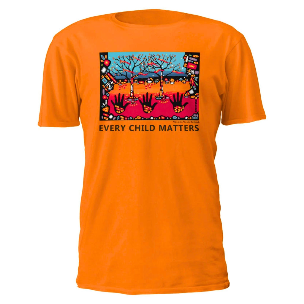 'Remember' Every Child Matters T-shirt by John Rombough