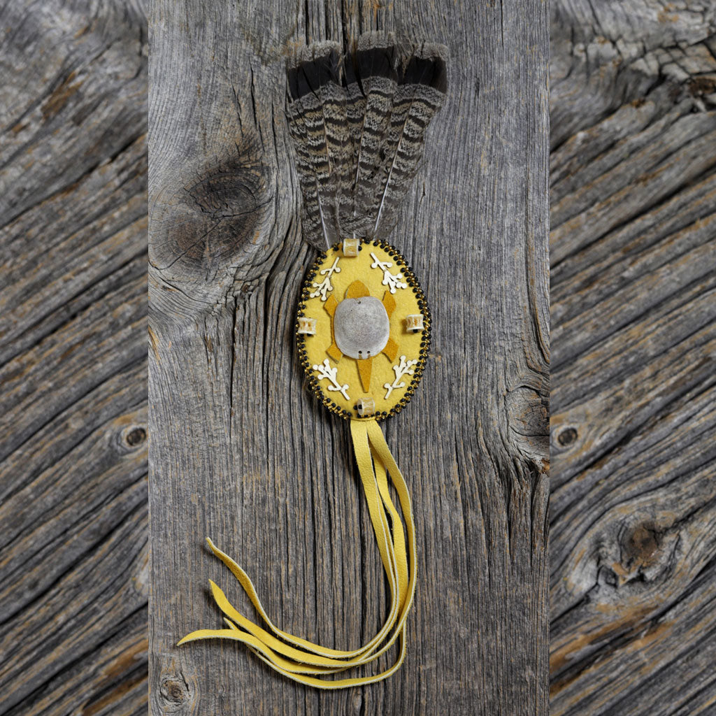 Turtle Smoke Tanned Barrette by Gracy ratt