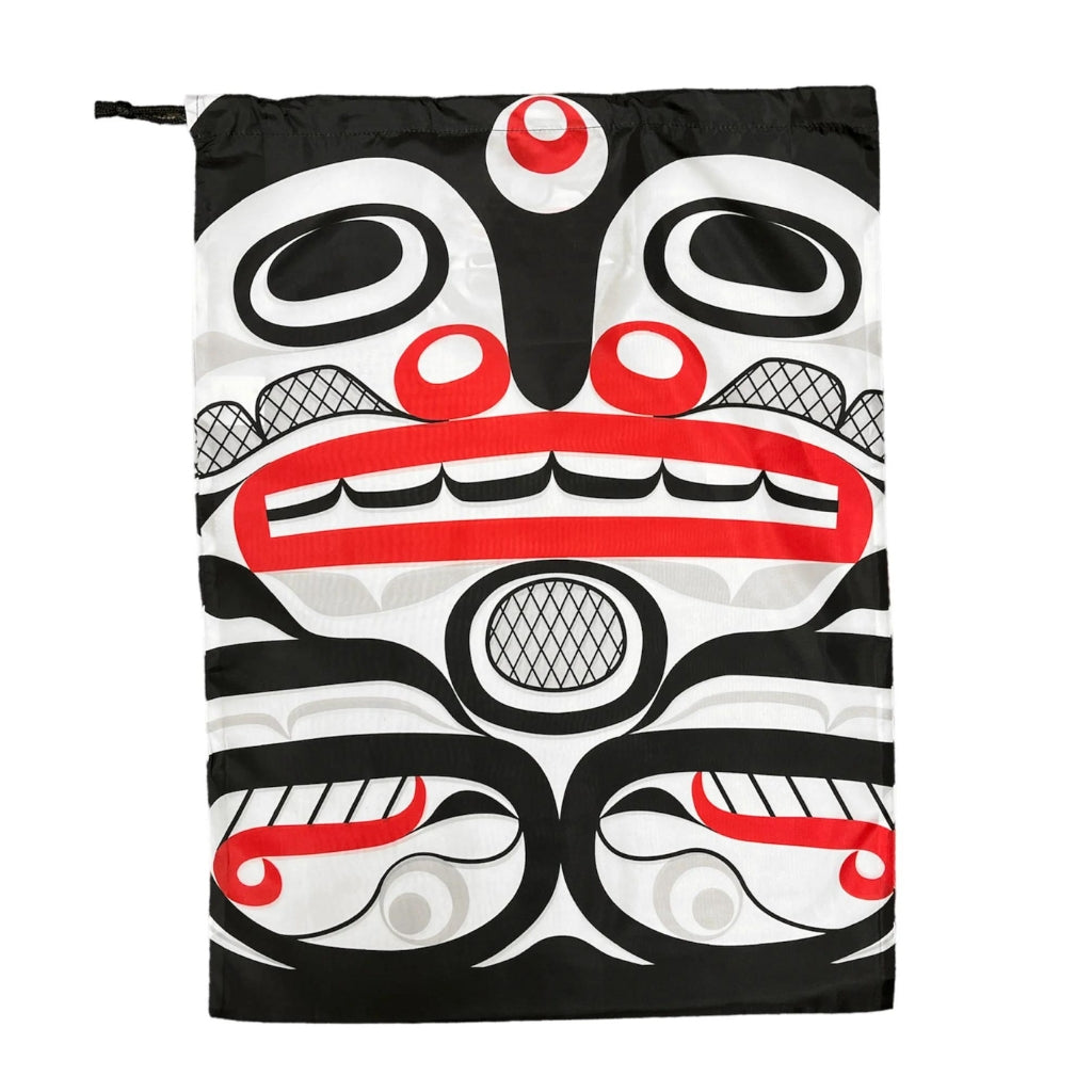 'Killer Whale Crosshatch' Travel Laundry Bag by Curtis Wilson