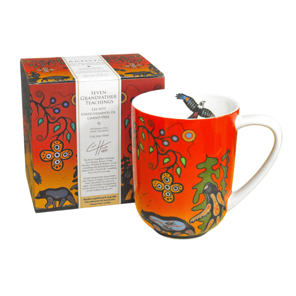 &#39;Seven Grandfathers Teachings&#39; Mug by Cody James Houle