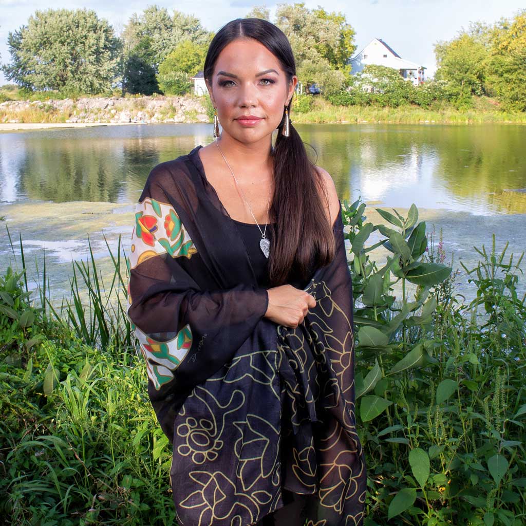 &#39;Spring Bear&#39; Eco-Scarf by Dawn Oman