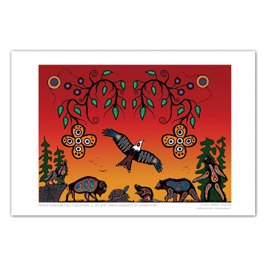 Art Card - 'Seven Grandfather Teachings' by Cody James Houle