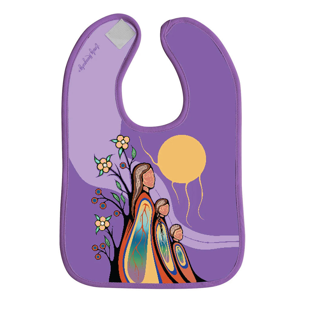 'Gifts From Creator' Microfibre Baby Bib by Emily Kewageshig