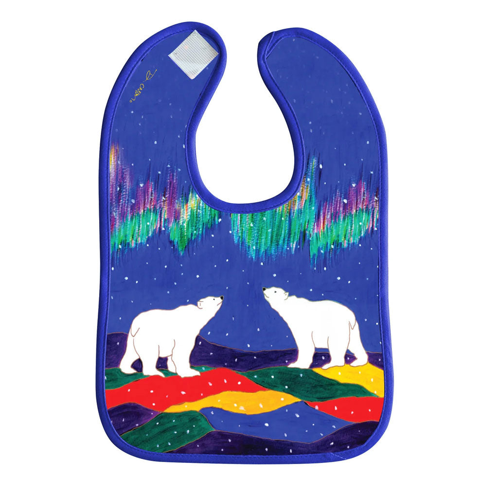 'Sky Watchers' Microfibre Baby Bib by Dawn Oman