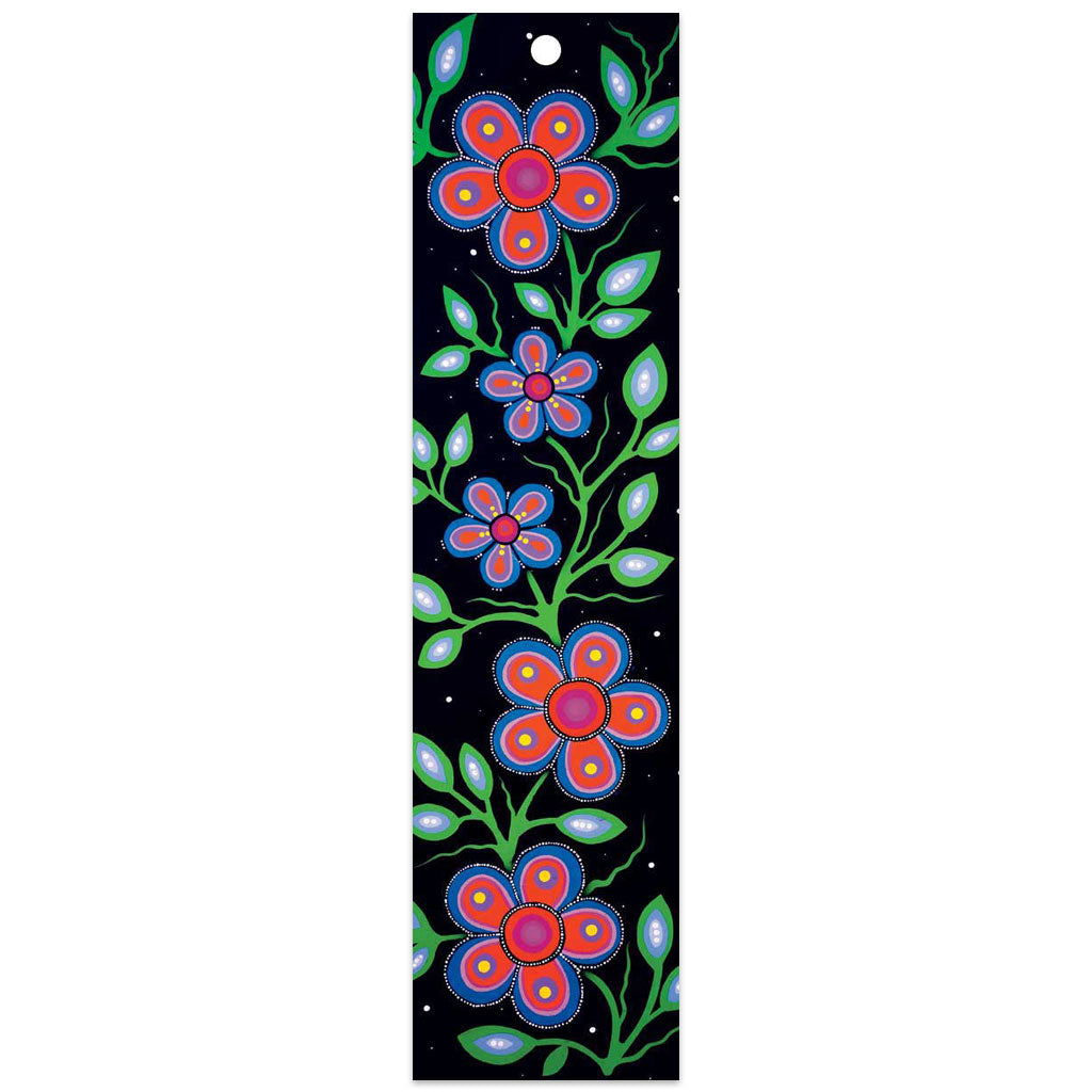 &#39;Ojibway Floral IX&#39; Bookmark by Jackie Traverse