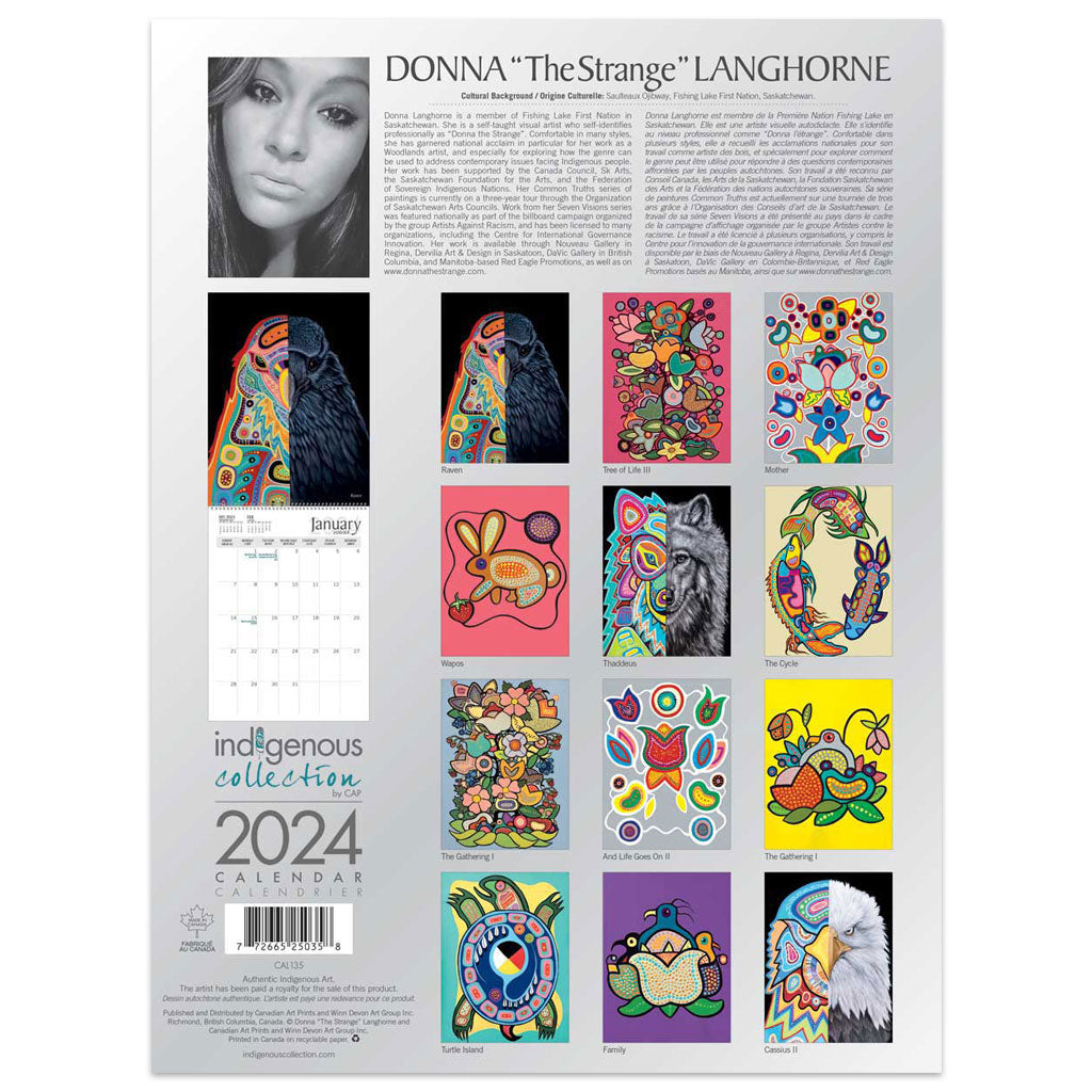 2024 Calendar - Donna "The Strange" Langhorne