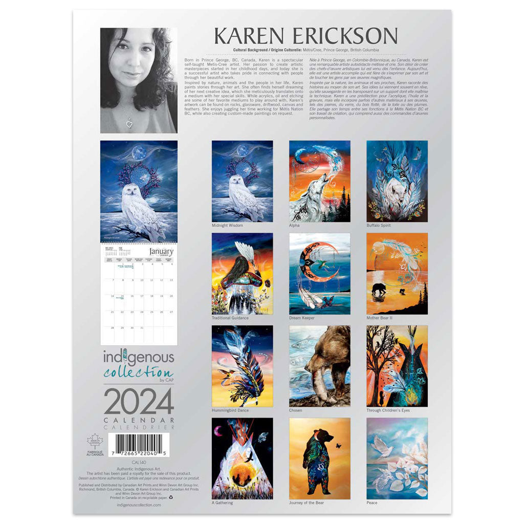 2024 Calendar - Karen Erickson