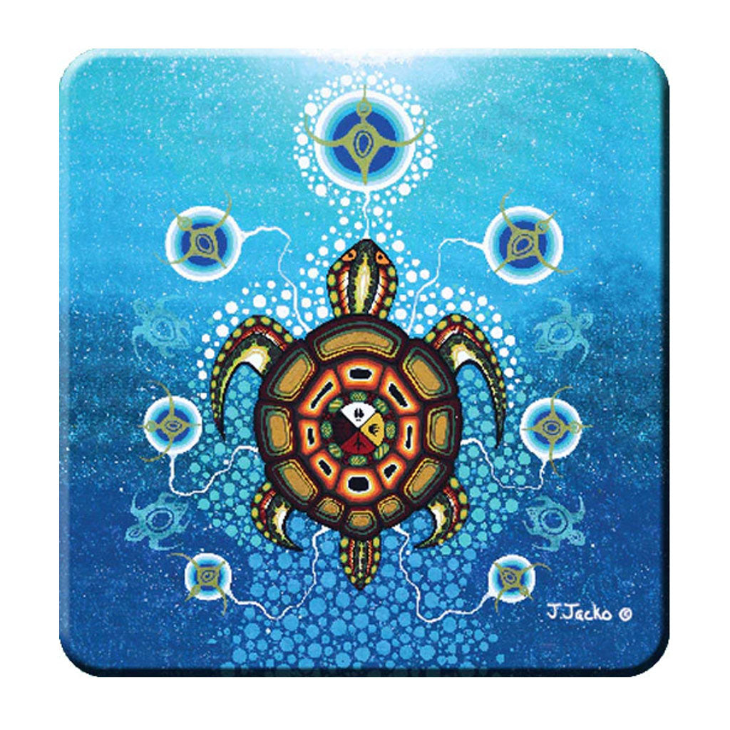 &#39;Medicine Turtle&#39; Coasters by James Jacko
