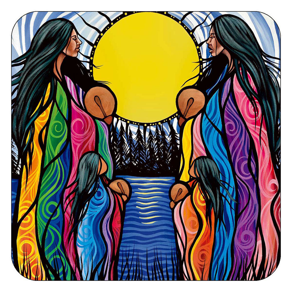 'Mother Daughter Water Song' Coasters by Jackie Traverse