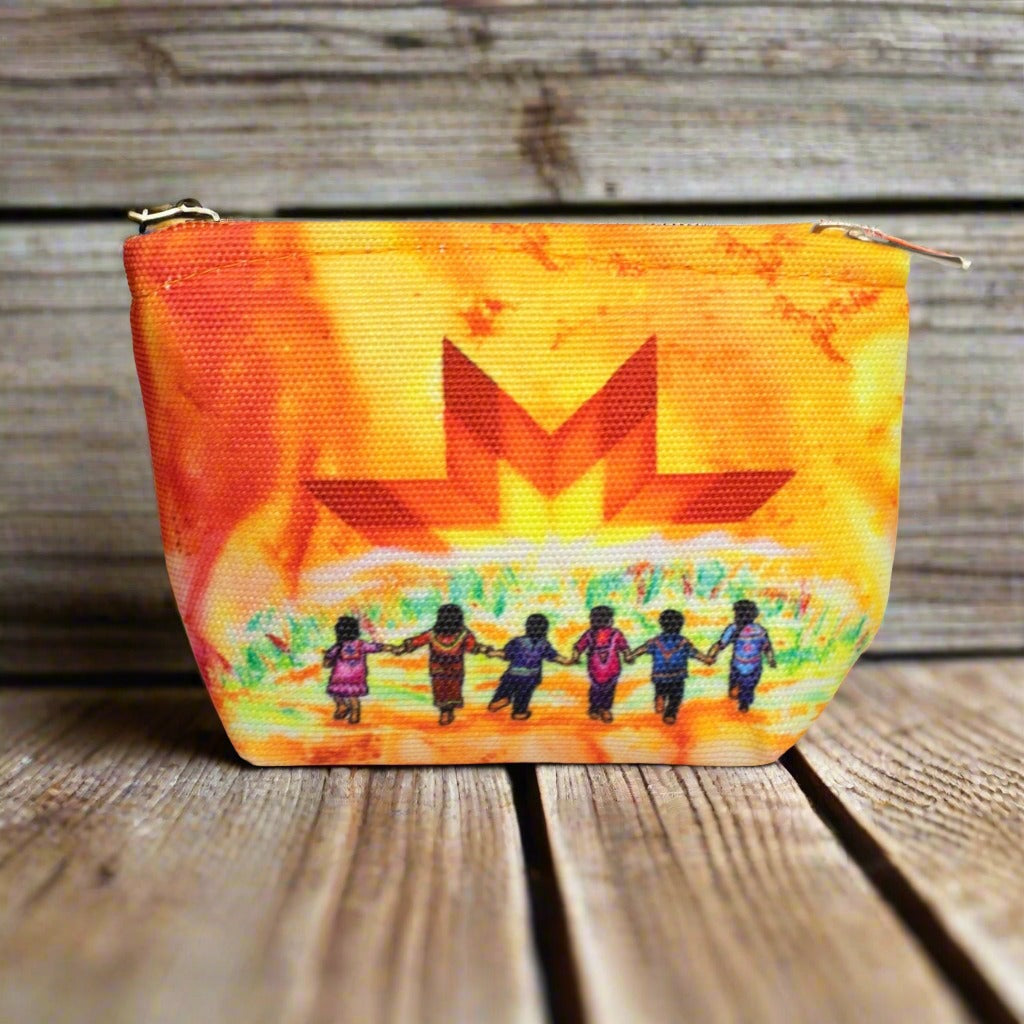 &#39;Always In Our Hearts&#39; Canvas Coin Purse by Shawna Boulette Grapentine