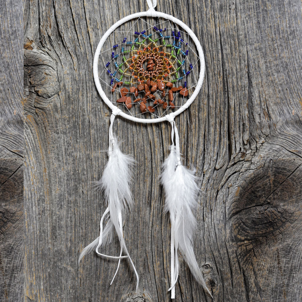 White &#39;Energy Flow&#39; Dreamcatcher