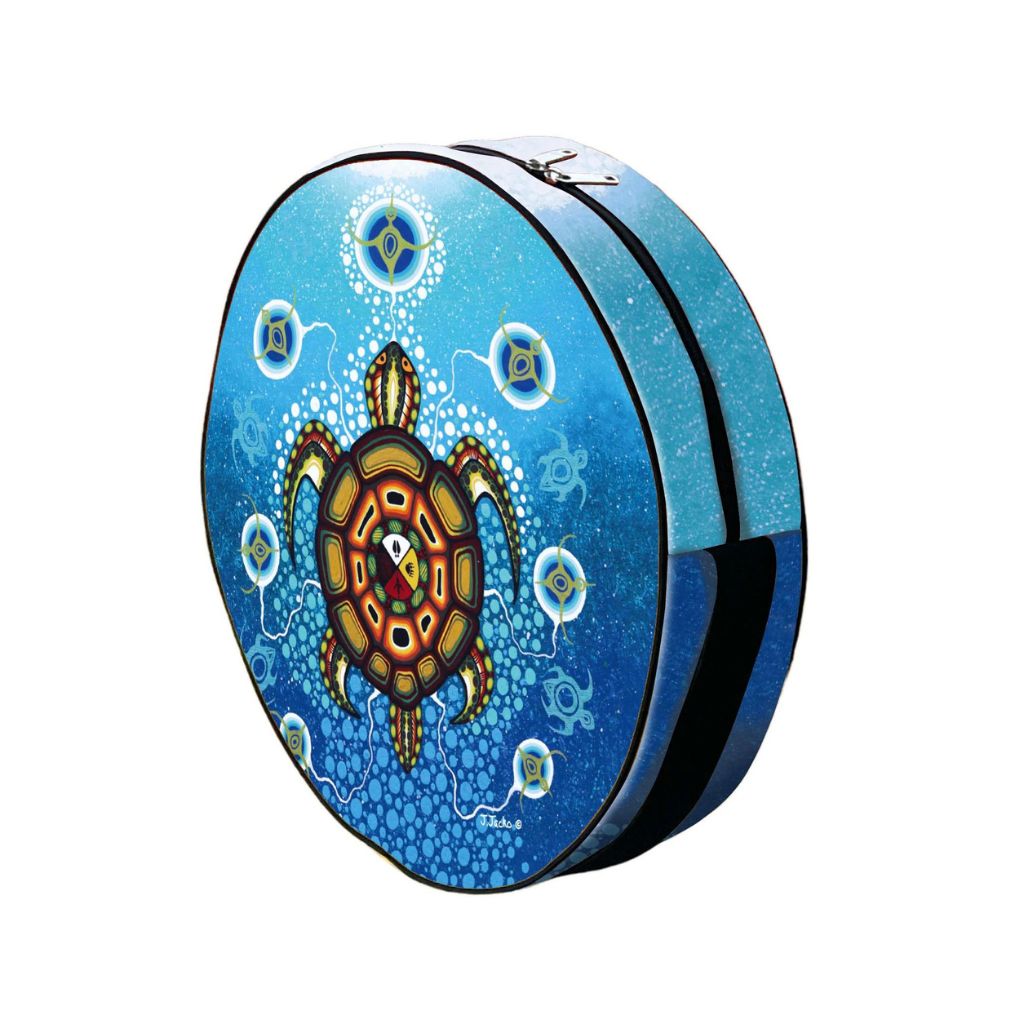 &#39;Medicine Turtle&#39; Drum Bag by James Jacko