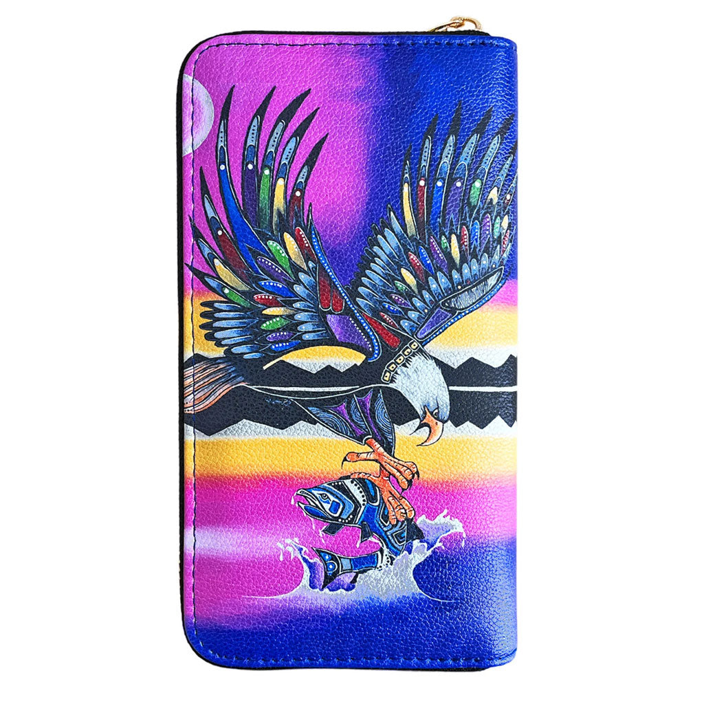 &#39;Eagle&#39; Zip-Around Wallet by Jessica Somers