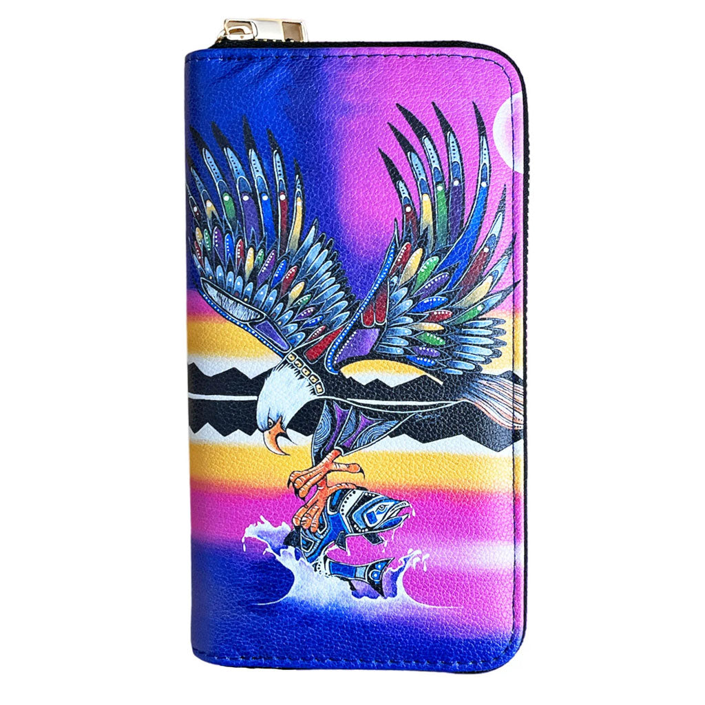 &#39;Eagle&#39; Zip-Around Wallet by Jessica Somers