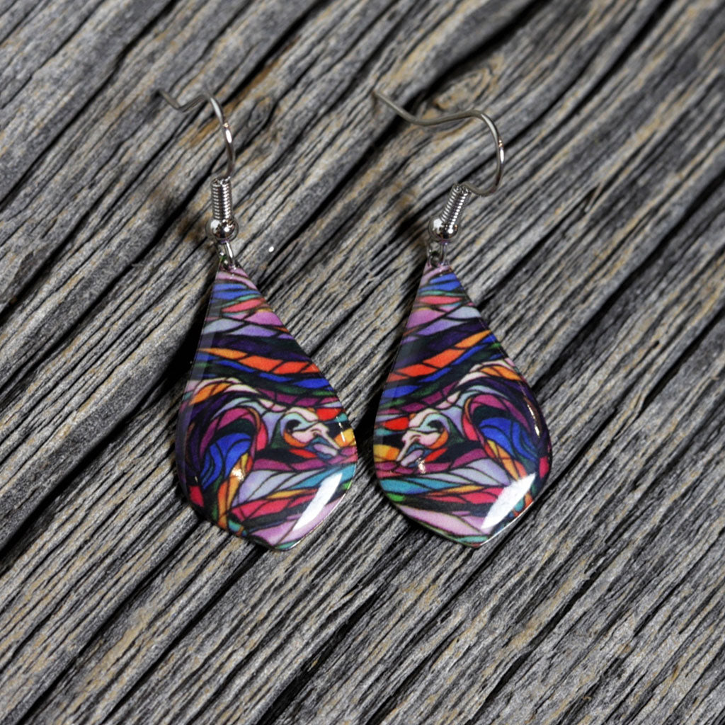 'Salmon Hunter' Earrings by Don Chase