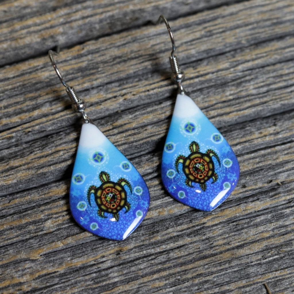 'Medicine Turtle' Earrings by James Jacko