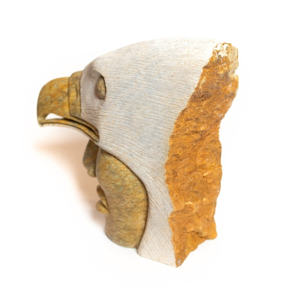 Face and Eagle Carving by Todd Longboat