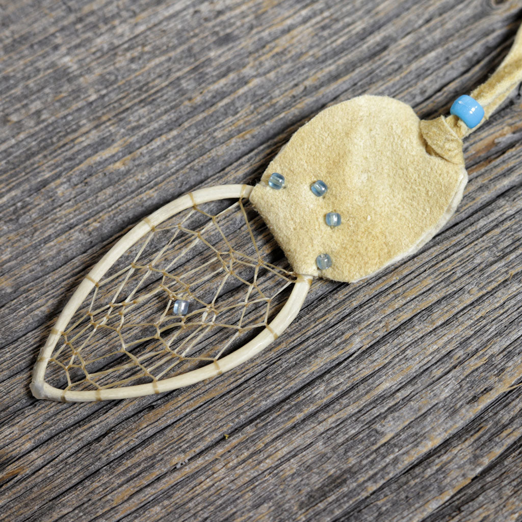 Dreamcatcher Necklace by Gracy Ratt - Transparent Blue Beads