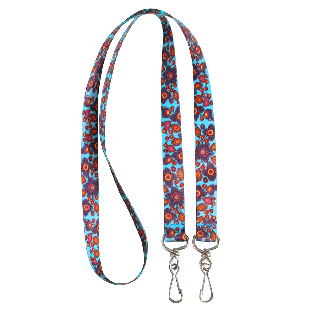 &#39;Flowers &amp; Birds&#39; Lanyard by Norval Morrisseau