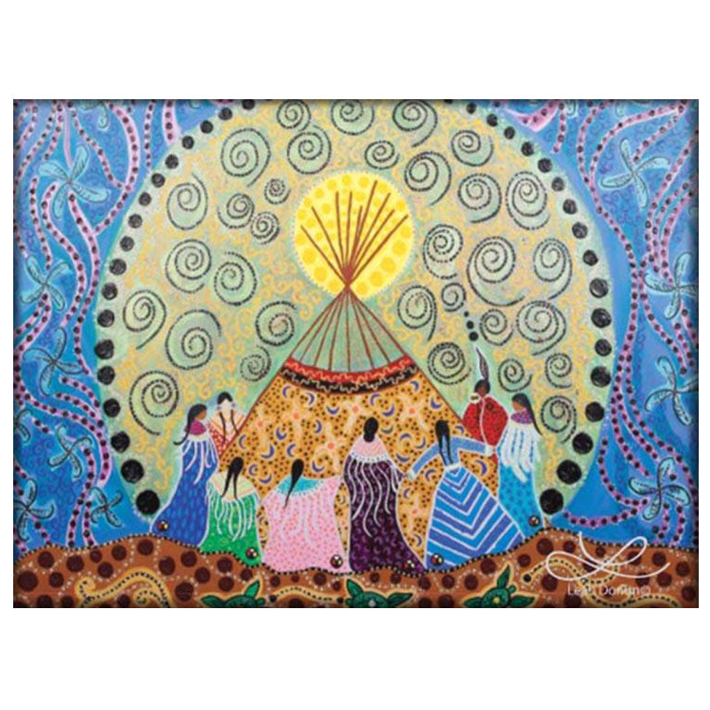 'Dancing Women' Magnet by Leah Dorion