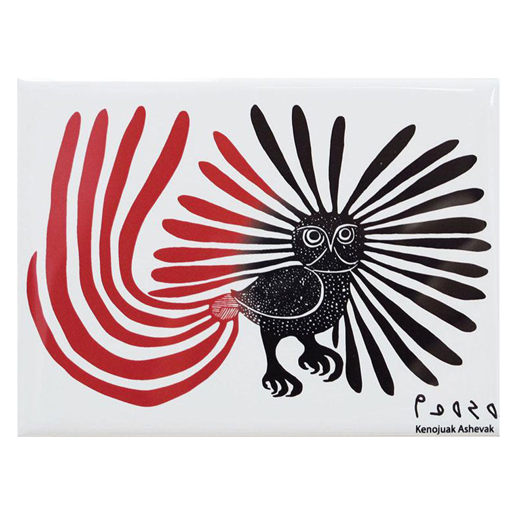 'Enchanted Owl' Magnet by Kenojuak Ashevak