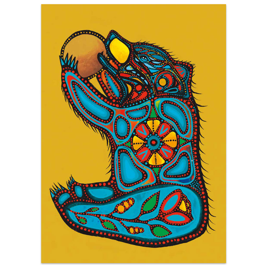 'Makoons Baby Bear' Magnet by Jackie Traverse
