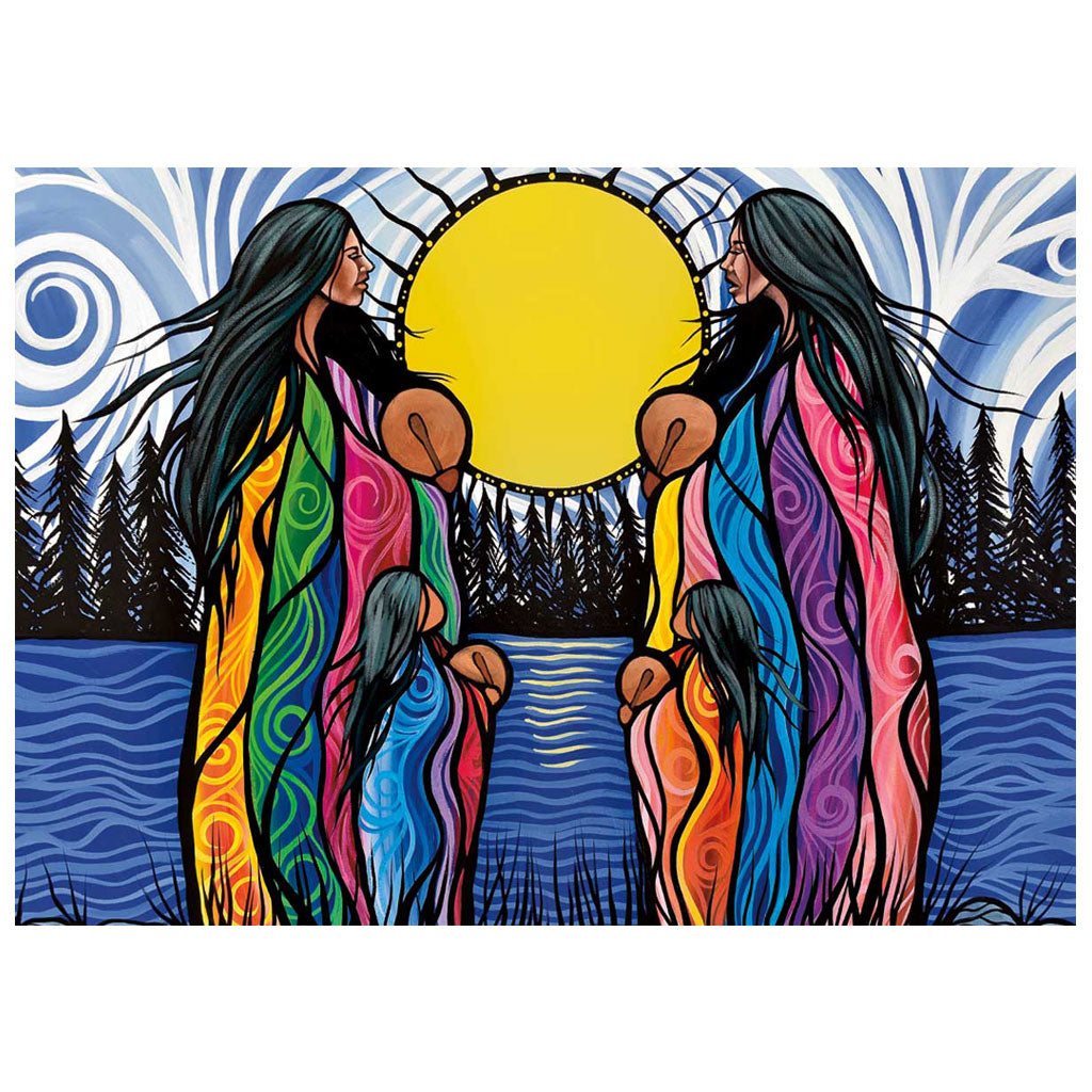 &#39;Mother Daughter Water Song&#39; Magnet by Jackie Traverse