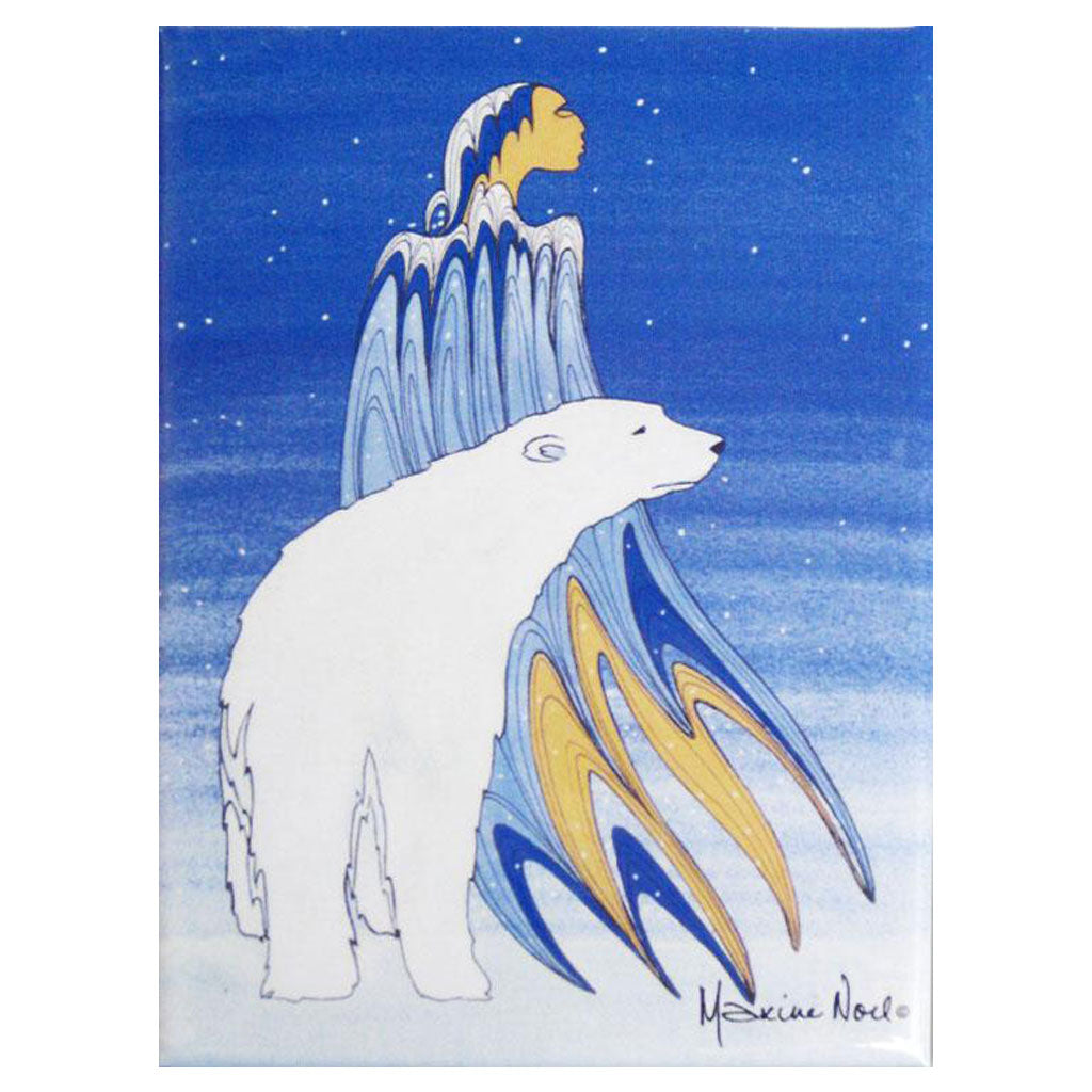 &#39;Mother Winter&#39; Magnet by Maxine Noel
