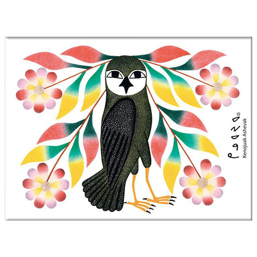 'Owl's Bouquet' Magnet by Kenojuak Ashevak