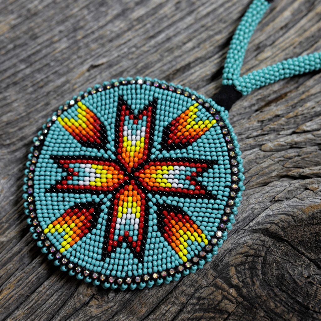 Beaded Medallion by Walking Beads