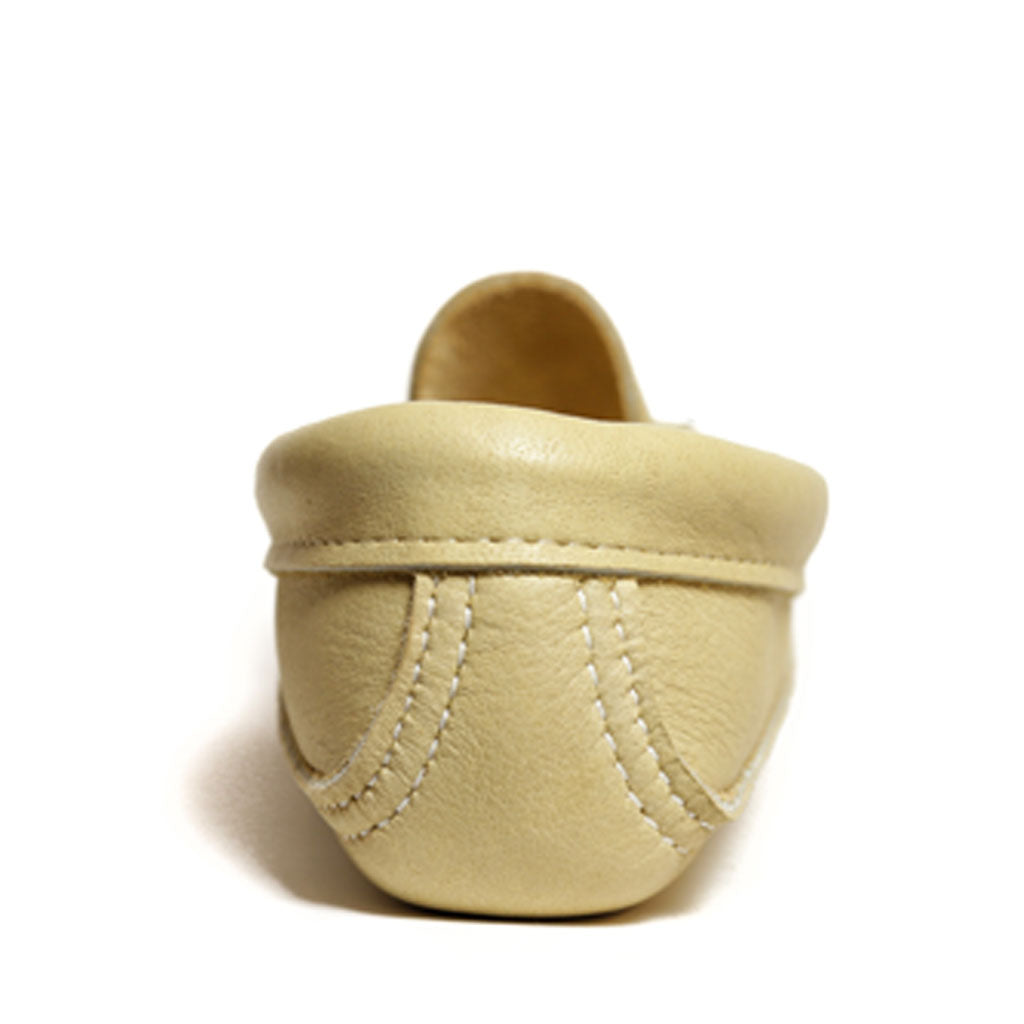 Men&#39;s Cream Moose Hide Moccasins