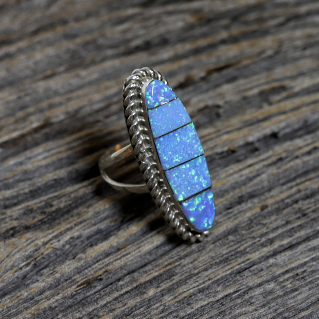 Silver &amp; Opal Navajo Ring by Avery Norton