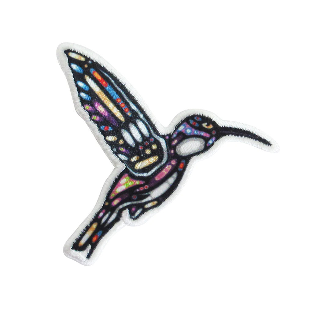'Hummingbird' Iron-On Patch by John Rombough