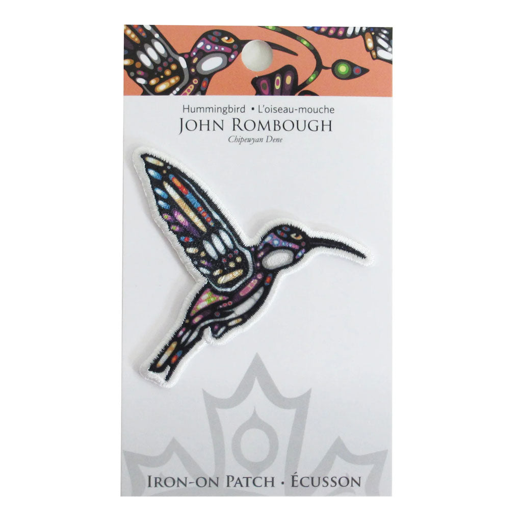 'Hummingbird' Iron-On Patch by John Rombough